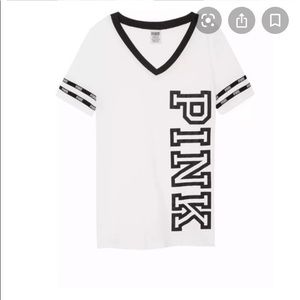 NEVER WORN PINK V-NECK